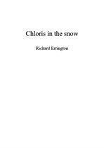 Chloris in the Snow (Madrigal vocal score)